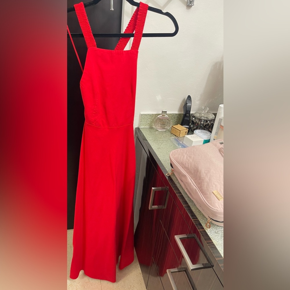 Zara Red maxi dress